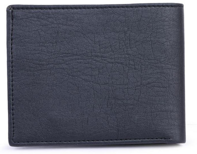 Keviv Men Casual Black Artificial Leather Wallet(7 Card Slots)