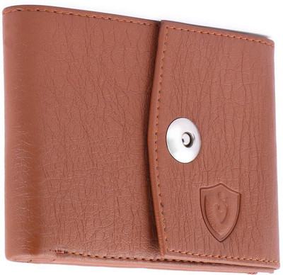 Keviv Men Tan Artificial Leather Wallet(7 Card Slots)