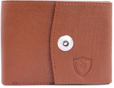 Keviv Men Tan Artificial Leather Wallet(7 Card Slots)