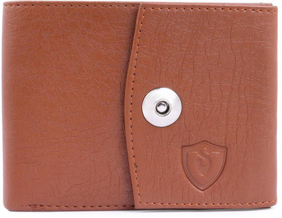 Keviv Men Tan Artificial Leather Wallet(7 Card Slots)