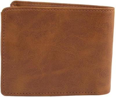 Keviv Men Casual, Formal Tan Genuine Leather Wallet(4 Card Slots)