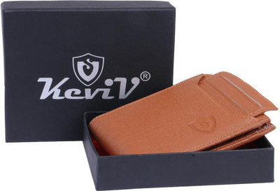 Keviv Men Casual Tan Artificial Leather Wallet(7 Card Slots)