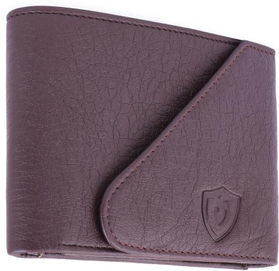 Keviv Men Casual Brown Artificial Leather Wallet(10 Card Slots)