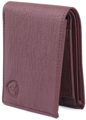 Keviv Men Casual Maroon Artificial Leather Wallet(7 Card Slots)