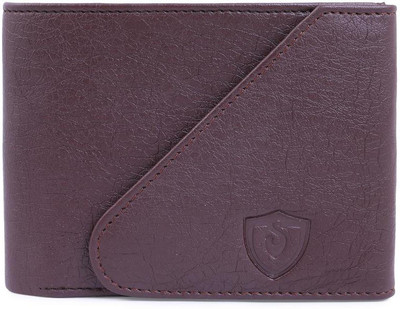 Keviv Men Casual Brown Artificial Leather Wallet(10 Card Slots)