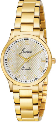 JAINX Premium Golden Chain Analog Watch  - For Women