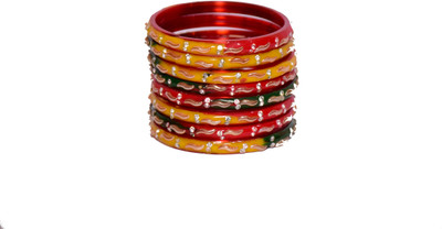 Anu Glass Bangle Set(Pack of 8)