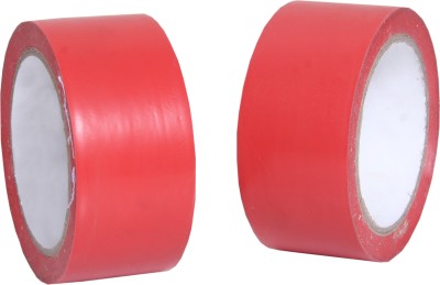 NOZOMI Single Sided 21 Meter Length Floor Marking Tape (Manual)(Set of 2, Red)