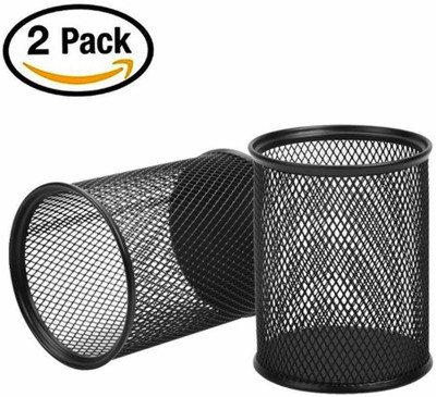 PANKU 1 Compartments Iron Desk Organisers(Black)