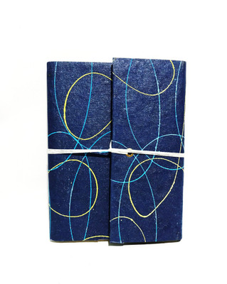 Cutrunn Hand Made A5 Diary Unrulled 100 Pages(Blue)