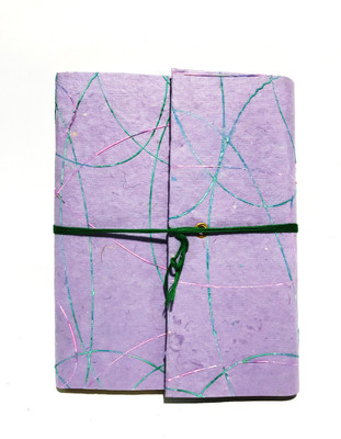 Cutrunn Recycled handmade A5 Diary Unruled 40 Pages(Multicolor)