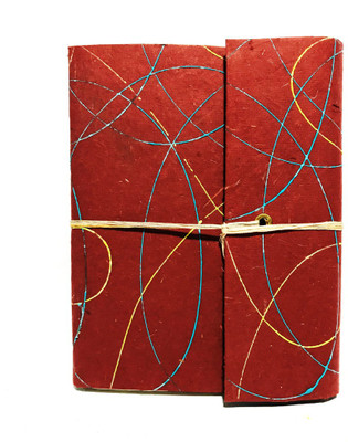 Cutrunn Hand Made A5 Diary Unrulled 100 Pages(Maroon)