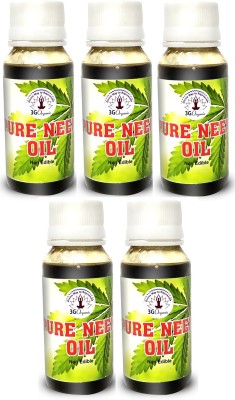 3G Organic Neem Oil for Skin & Hair 50 ML Pack Of 5 Hair Oil(250 ml)