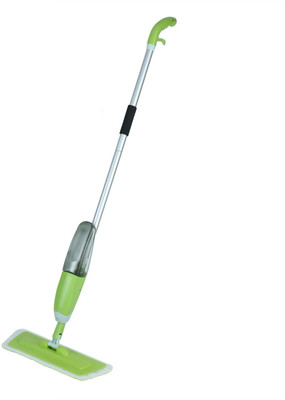 Premsakhi Aluminium Spray Mop Set with Microfiber Washable Pad 360 Degree Easy Floor Cleaning for Home & Office Wet & Dry Mop(Green, Silver)