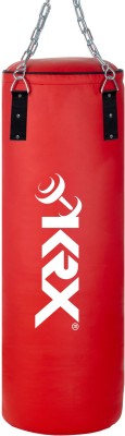 KRX Phantom 4 Feet Unfilled Red Punching Bag SRF Material with Chain Hanging Bag(Heavy, 48)