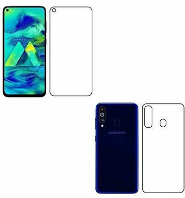 PR SMART Front and Back Tempered Glass for Samsung M40, samsung m40, (Flexible)(Pack of 2)