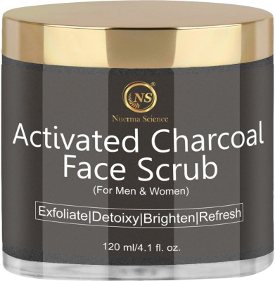 Nuerma Science Bamboo Charcoal Face Scrub (Gently Exfoliate Dead Skin Cells, Open Blocked Pores) Scrub(120 ml)