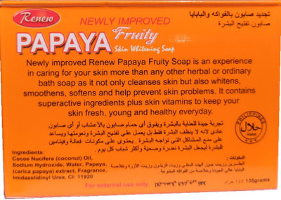 RENEW Papaya Fruity Soap For Hyper Pigmentation(135 g)