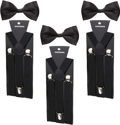 SunShopping Y- Back Suspenders for Men(Black)