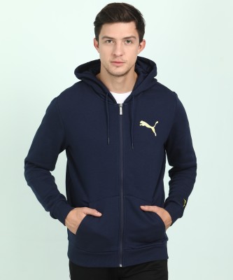 puma full sleeve solid men's sweatshirt