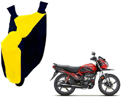 WolkomHome Two Wheeler Cover for Hero(Passion, Blue, Yellow)