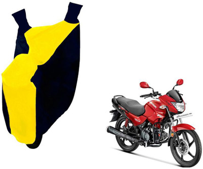WolkomHome Two Wheeler Cover for Hero(Glamour, Blue, Yellow)