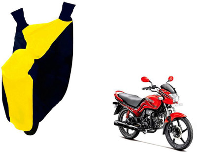 WolkomHome Two Wheeler Cover for Hero(Passion, Yellow, Black)