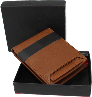 SWIFFIN Men Casual Tan Artificial Leather Wallet(9 Card Slots)