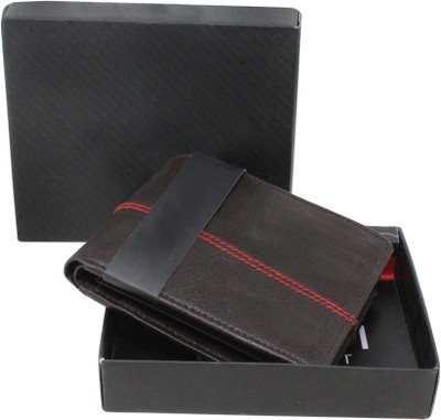 SWIFFIN Men Casual Black Artificial Leather Wallet(4 Card Slots)