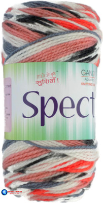GANGA Spectrum Hand Knitting Yarn (Multicolor_PTR1893) (400gms+Needle)