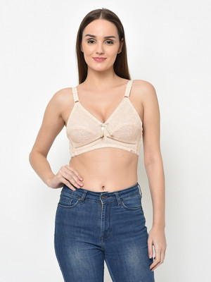 Da Intimo by Da Intimo Wireless Women Full Coverage Non Padded Bra(Beige)