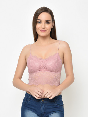 Da Intimo by Da Intimo Bralette Women Bralette Lightly Padded Bra(Pink)