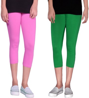 Tanunni Women Green, Pink Capri