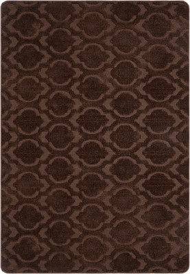 Saral Home Brown Cotton Carpet(6 ft,  X 9 ft, Rectangle)