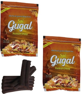 Utkarsh Zipper (Pack Of 2) Gugal Scented Premium Incense Sticks Dhoop batti for Worship/pooja,Mediation,Spritual Purpose Guggul Dhoop(Pack of 2)