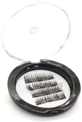 Vinayakart Triple Magnet Eye Lashes 3D Ultra Thin Reusable False Eyelashes(Pack of 4)