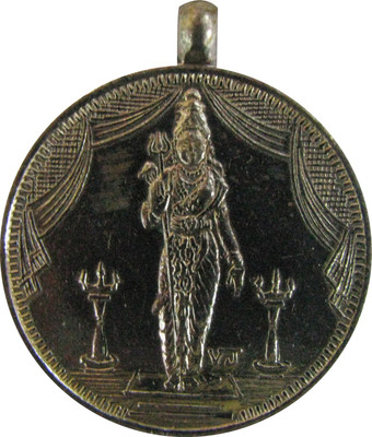 SUBHASHINI Ardhanarishwar Ardhanarishvara Half Shiva Half Parvathi Copper Pendant Locket Copper Pendant