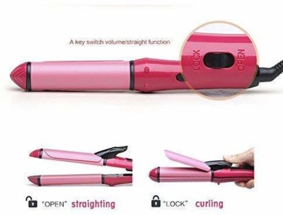 KDZONE 2 In 1 Hair Dryer with Ceramic Plate Hair Straightener and Curler Combo 2 In 1 Hair Dryer with Ceramic Plate Hair Straightener and Curler Combo Hair Straightener(Multicolor)