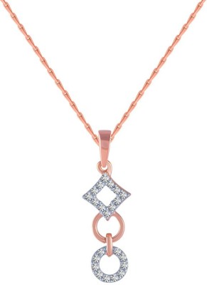 PC Chandra Jewellers Diamond Collection 18kt Rose Gold Pendant