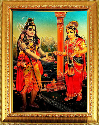 SUNINOW God Shiv Parvati Photo Frame | God Photo Frame Religious Frame