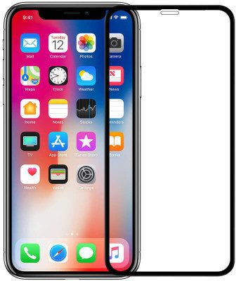 FITSMART Edge To Edge Tempered Glass for Apple iPhone XS(Pack of 1)