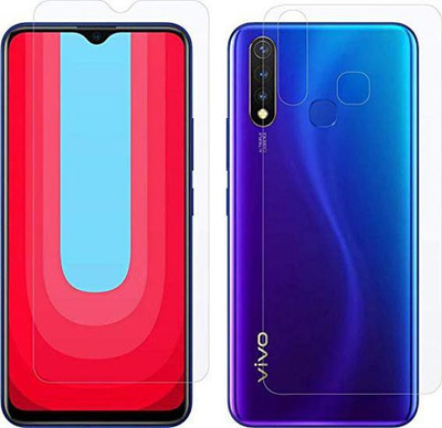 SOLIVAGANT Front and Back Tempered Glass for Vivo U20(Pack of 2)