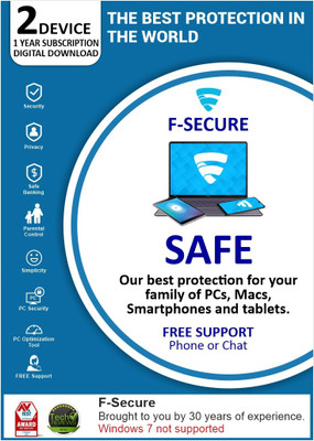 F-Secure Internet Security 2 User 1 Year(Voucher)
