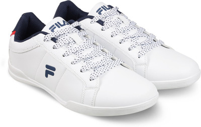 Fila RV Range Motorsport Shoes For Men(White, Navy) Fila RV Range Motorsport Shoes For Men(White, Navy)