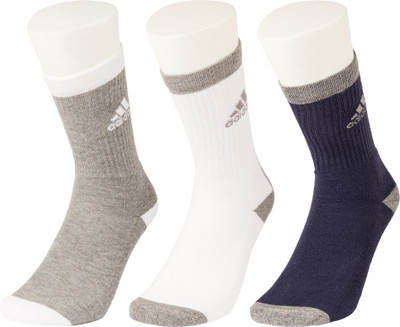ADIDAS Men Mid-Calf/Crew(Pack of 3)