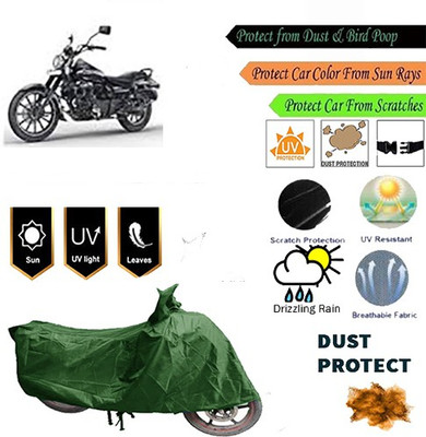 MotohunK Two Wheeler Cover for Bajaj(Green)