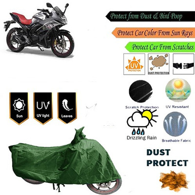 MotohunK Two Wheeler Cover for Suzuki(Green)