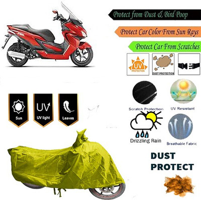 MotohunK Two Wheeler Cover for Hero(Yellow)