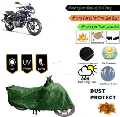 MotohunK Two Wheeler Cover for Bajaj(Pulsar 180 DTS-i, Green)