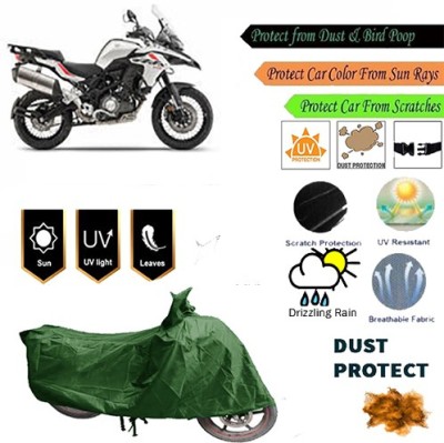 MotohunK Two Wheeler Cover for DSK Benelli(Green)